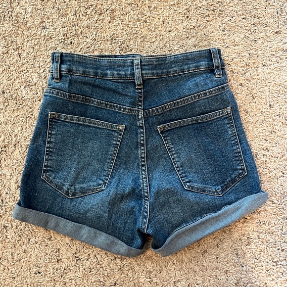 H&M Divided High-rise Blue Jean Shorts - Picture 8 of 8
